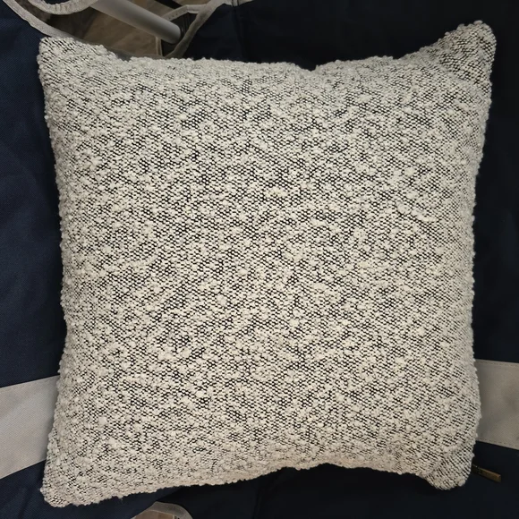Free Shipping, Target. Cream/Black Textured Pillow - Picture 3 of 5